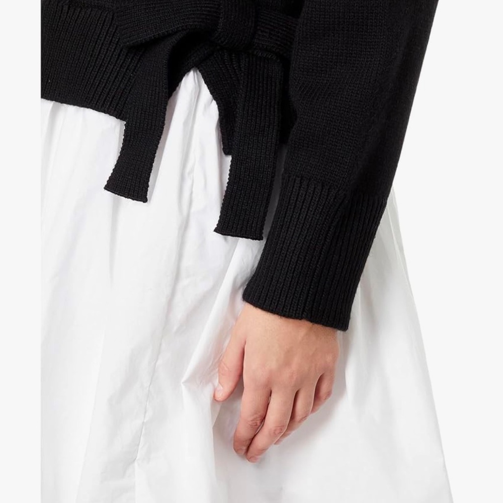 English Factory White Midi Bubble Skirt for Casual Work